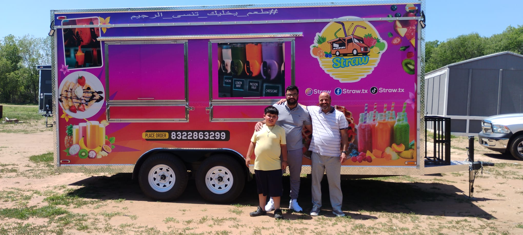Straw food trailer delivered to its new owners